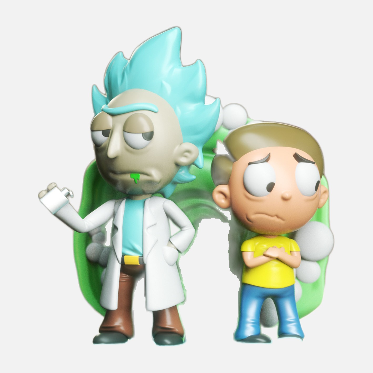 Rick and Morty, statuine chibi da assemblare